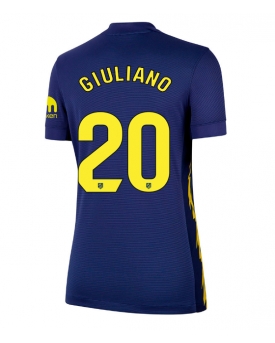 Billige Fotballdrakt Atletico Madrid Giuliano Simeone #20 Replika Bortedrakt Dame 2025-26 Kortermet Billige Fotballdrakt Atletico Madrid Giuliano Simeone #20 Replika Bortedrakt Dame 2025-26 Kortermet